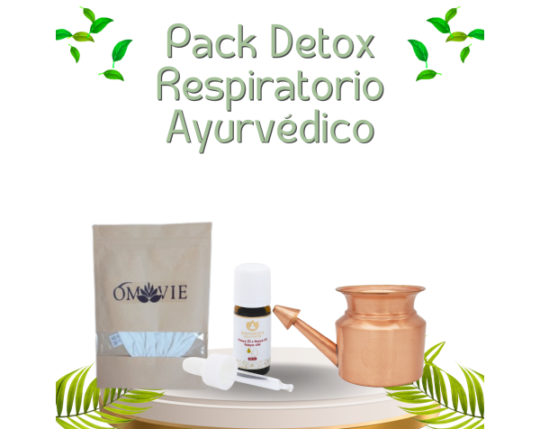 Pack Detox Respiratorio Ayurvédico | Lota nasal + Guante de seda