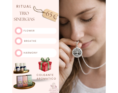 Trío de Sinergias + Colgante Difusor | Aromaterapia Natural