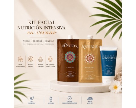 Kit Nutrición Facial de Verano | Exfoliante, Mascarilla y Ceramidas